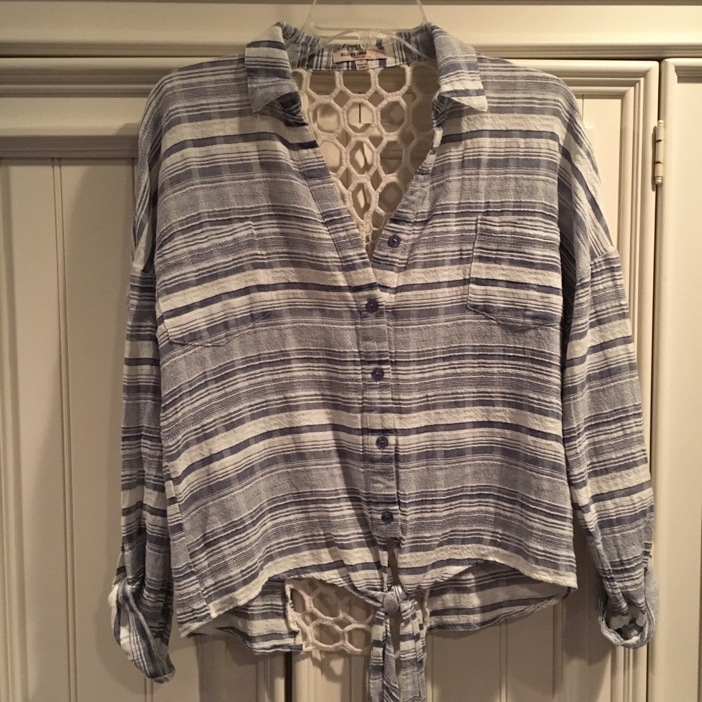 Blu-Pepper Button Down Top